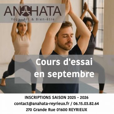 Reprise des cours à Anahata-Reyrieux !